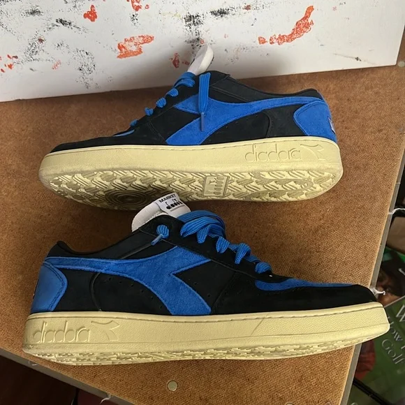 Diadora X Men Magic Basket Low Storm Black Blue - Picture 9 of 10